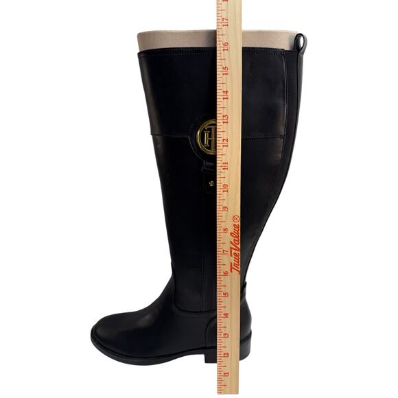 Tommy Hilfiger ILIA 2 Women's 5.5 M Wide Calf Black Side Zip Knee High Boots NIB - Picture 13 of 14